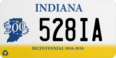 IN license plate 528IA