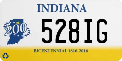 IN license plate 528IG