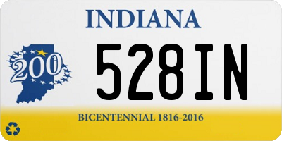 IN license plate 528IN