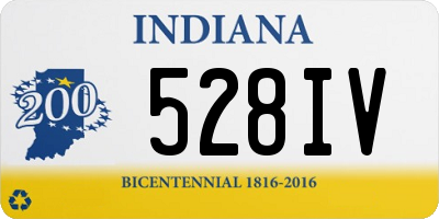 IN license plate 528IV