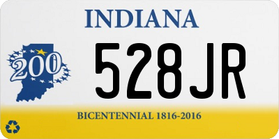 IN license plate 528JR