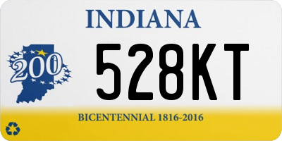 IN license plate 528KT