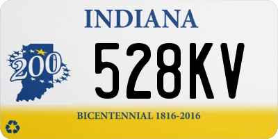 IN license plate 528KV