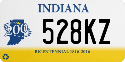 IN license plate 528KZ