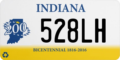 IN license plate 528LH