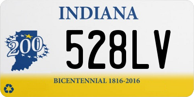 IN license plate 528LV