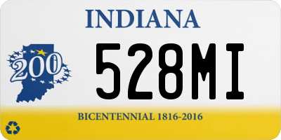 IN license plate 528MI