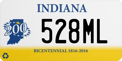 IN license plate 528ML