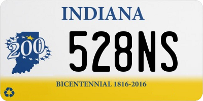 IN license plate 528NS