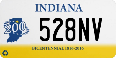 IN license plate 528NV