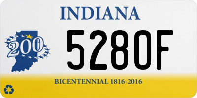 IN license plate 528OF