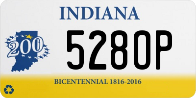 IN license plate 528OP