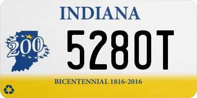 IN license plate 528OT