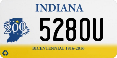 IN license plate 528OU