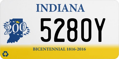 IN license plate 528OY