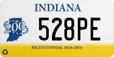 IN license plate 528PE