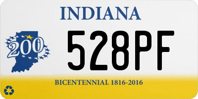 IN license plate 528PF