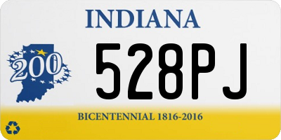 IN license plate 528PJ