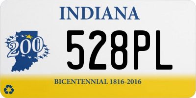 IN license plate 528PL