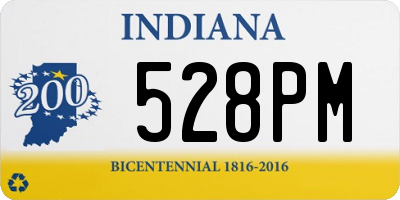 IN license plate 528PM