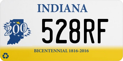 IN license plate 528RF