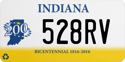 IN license plate 528RV