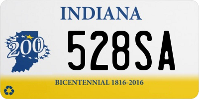 IN license plate 528SA