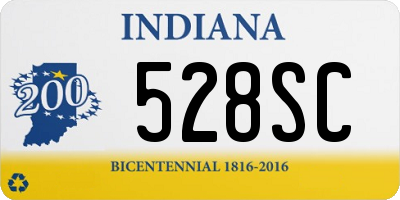 IN license plate 528SC