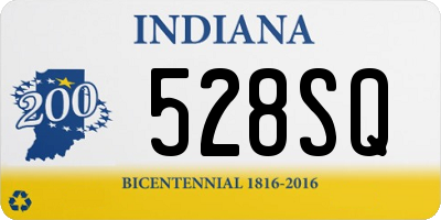 IN license plate 528SQ