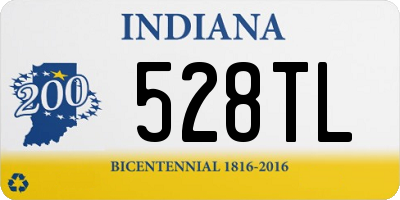 IN license plate 528TL