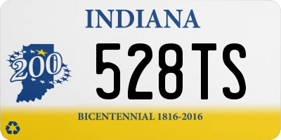 IN license plate 528TS