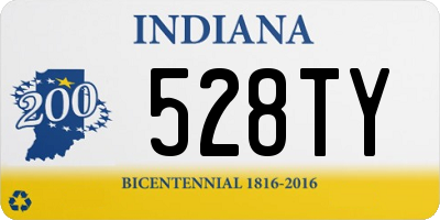 IN license plate 528TY