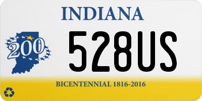 IN license plate 528US