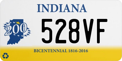 IN license plate 528VF