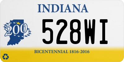 IN license plate 528WI