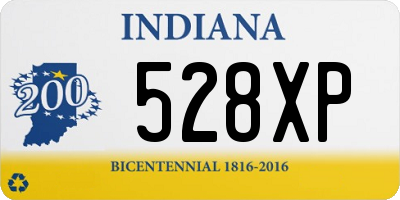 IN license plate 528XP