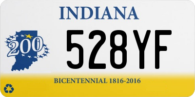 IN license plate 528YF
