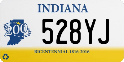 IN license plate 528YJ