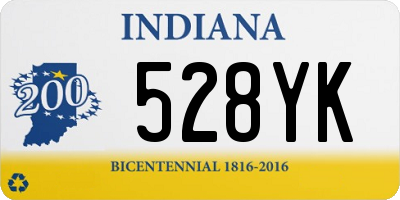 IN license plate 528YK