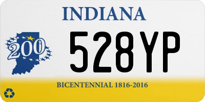 IN license plate 528YP