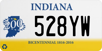 IN license plate 528YW