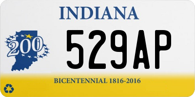 IN license plate 529AP