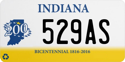 IN license plate 529AS