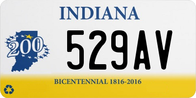 IN license plate 529AV