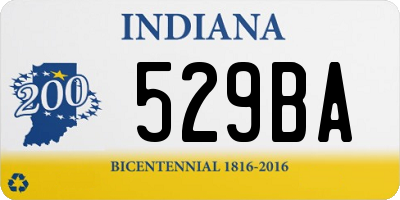 IN license plate 529BA