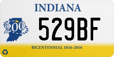 IN license plate 529BF