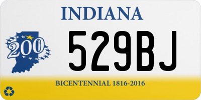 IN license plate 529BJ