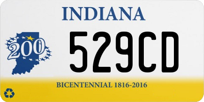 IN license plate 529CD
