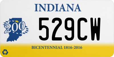 IN license plate 529CW