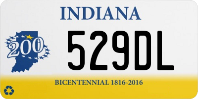 IN license plate 529DL